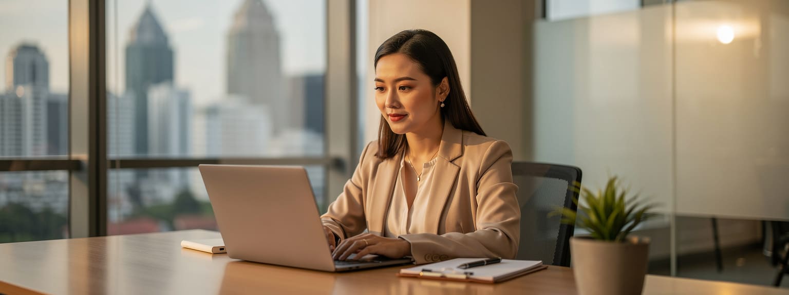 Professional reviewing job opportunities